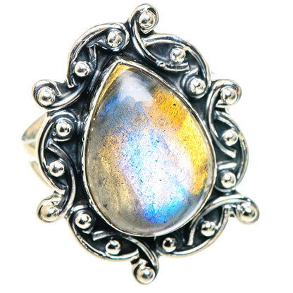 Labradorite Rings handcrafted by Ana Silver Co - RING93802