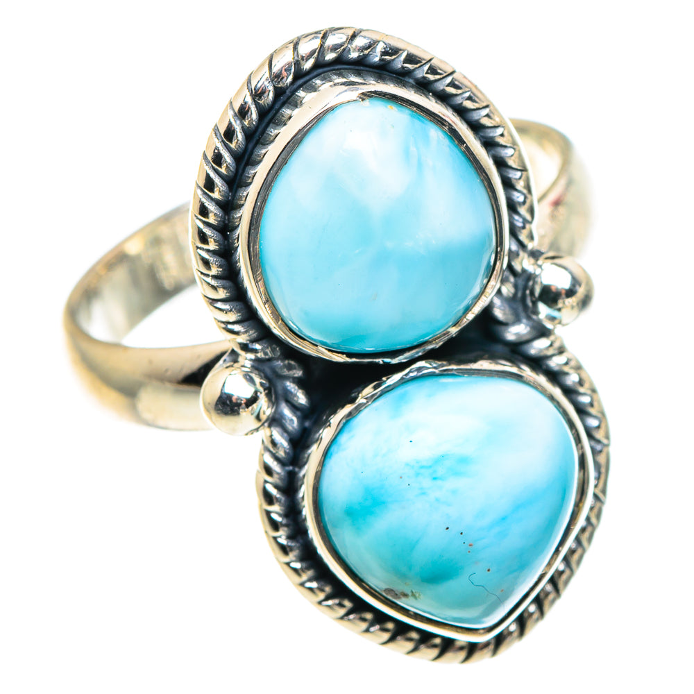 Larimar Rings handcrafted by Ana Silver Co - RING93811