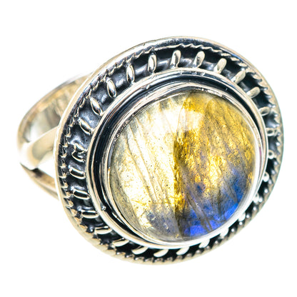 Labradorite Rings handcrafted by Ana Silver Co - RING93812