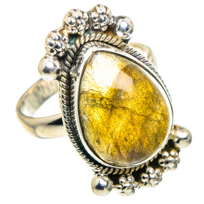 Labradorite Rings handcrafted by Ana Silver Co - RING93814