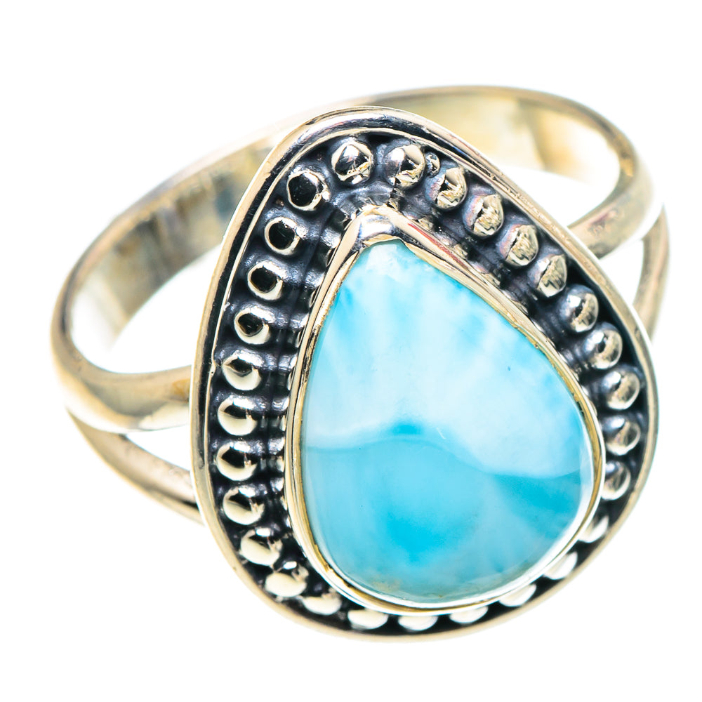 Larimar Rings handcrafted by Ana Silver Co - RING93815