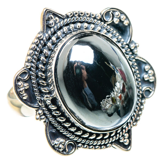 Hematite Rings handcrafted by Ana Silver Co - RING93827