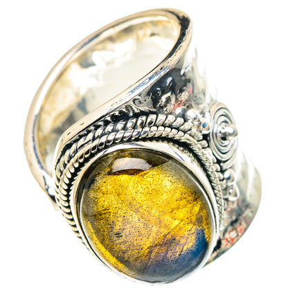 Labradorite Rings handcrafted by Ana Silver Co - RING93833