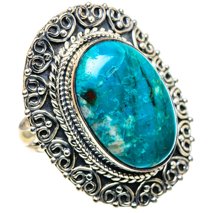 Chrysocolla Rings handcrafted by Ana Silver Co - RING93834