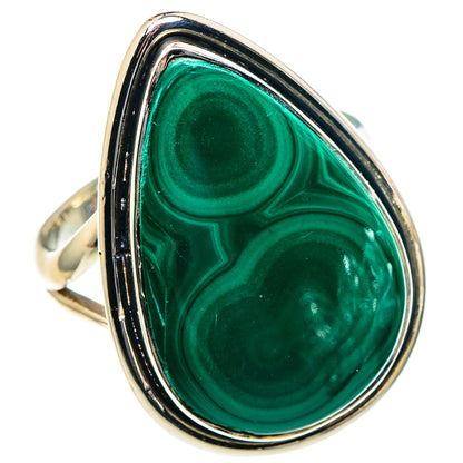 Malachite Rings handcrafted by Ana Silver Co - RING93837