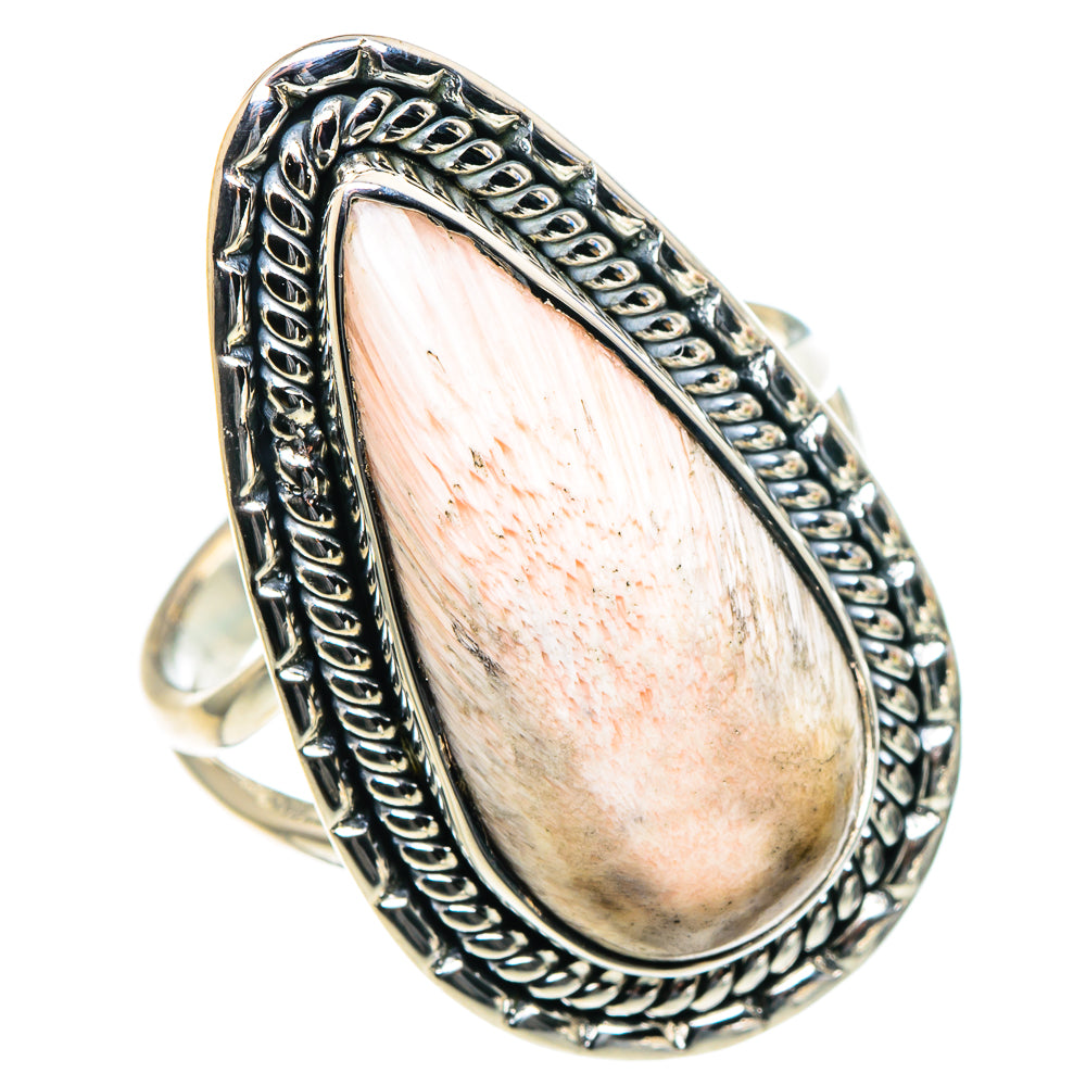 Scolecite Rings handcrafted by Ana Silver Co - RING93849 - Photo 2