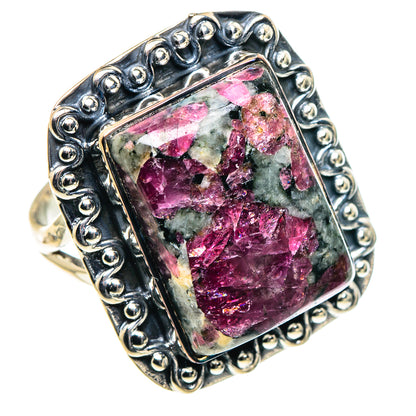 Russian Eudialyte Rings handcrafted by Ana Silver Co - RING93853
