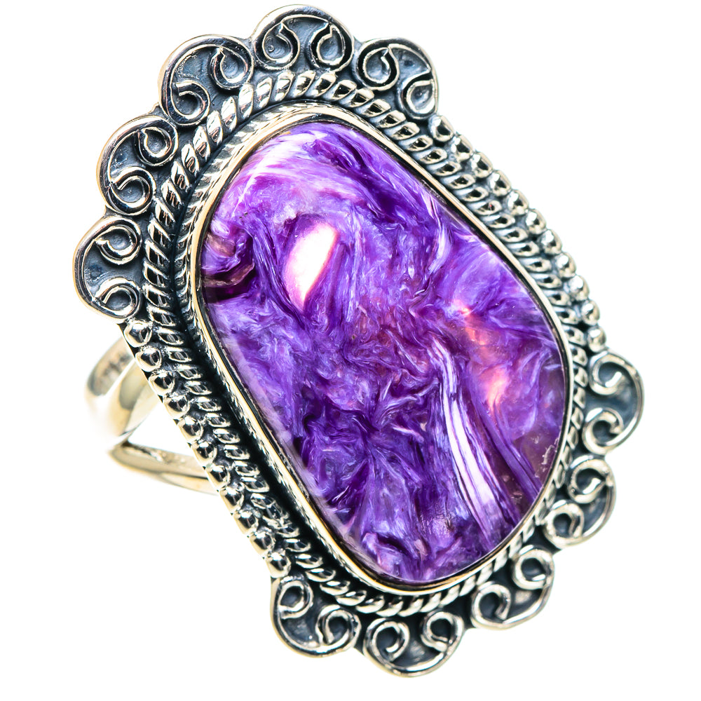 Charoite Rings handcrafted by Ana Silver Co - RING93856