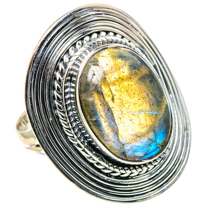 Labradorite Rings handcrafted by Ana Silver Co - RING93869