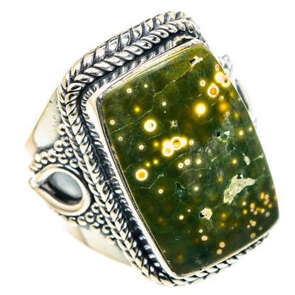 Ocean Jasper Rings handcrafted by Ana Silver Co - RING93878