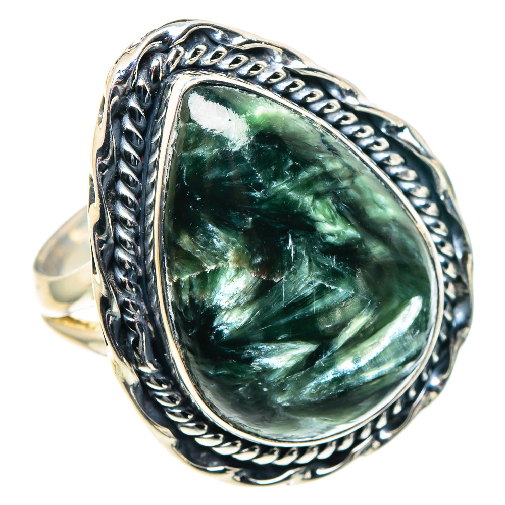 Seraphinite Rings handcrafted by Ana Silver Co - RING93879