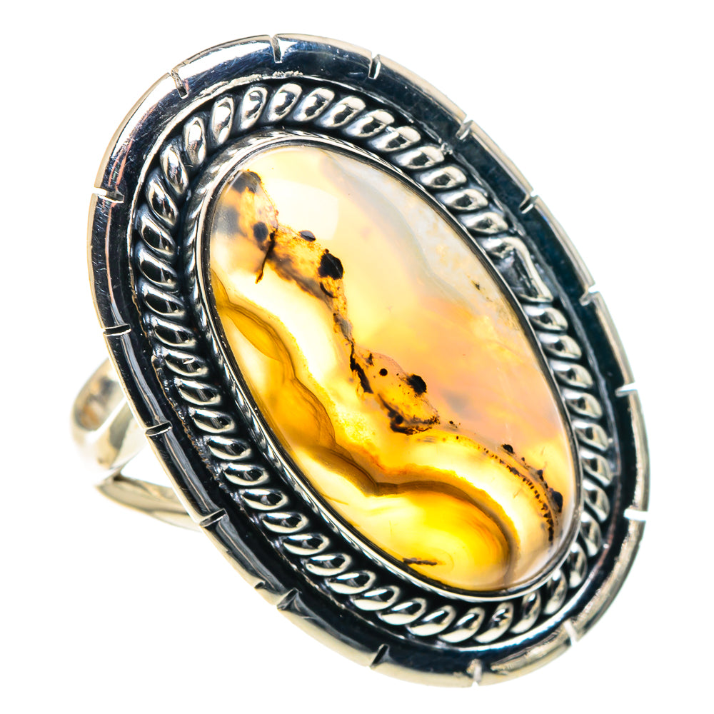 Montana Agate Rings handcrafted by Ana Silver Co - RING93880 - Photo 2