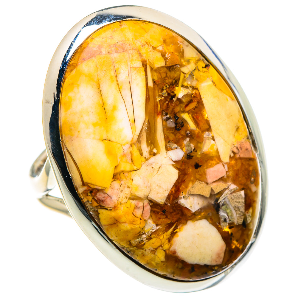 Brecciated Mookaite Rings handcrafted by Ana Silver Co - RING93891