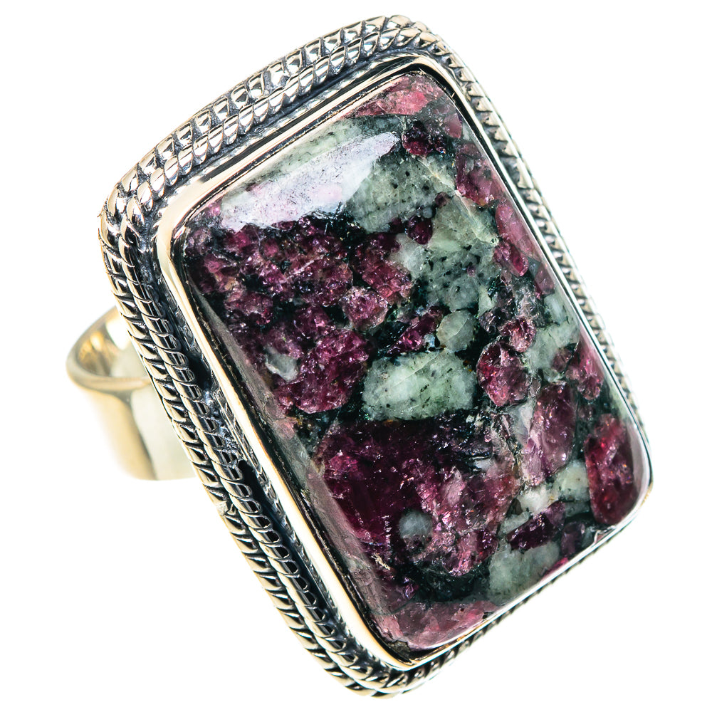 Russian Eudialyte Rings handcrafted by Ana Silver Co - RING93895