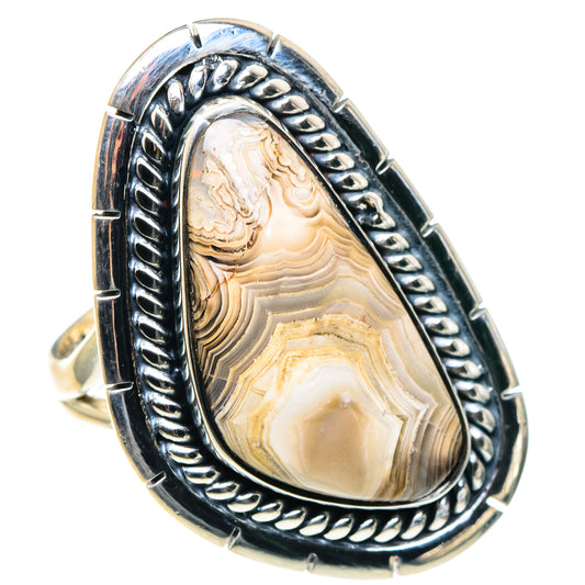 Laguna Lace Agate Rings handcrafted by Ana Silver Co - RING93901 - Photo 2