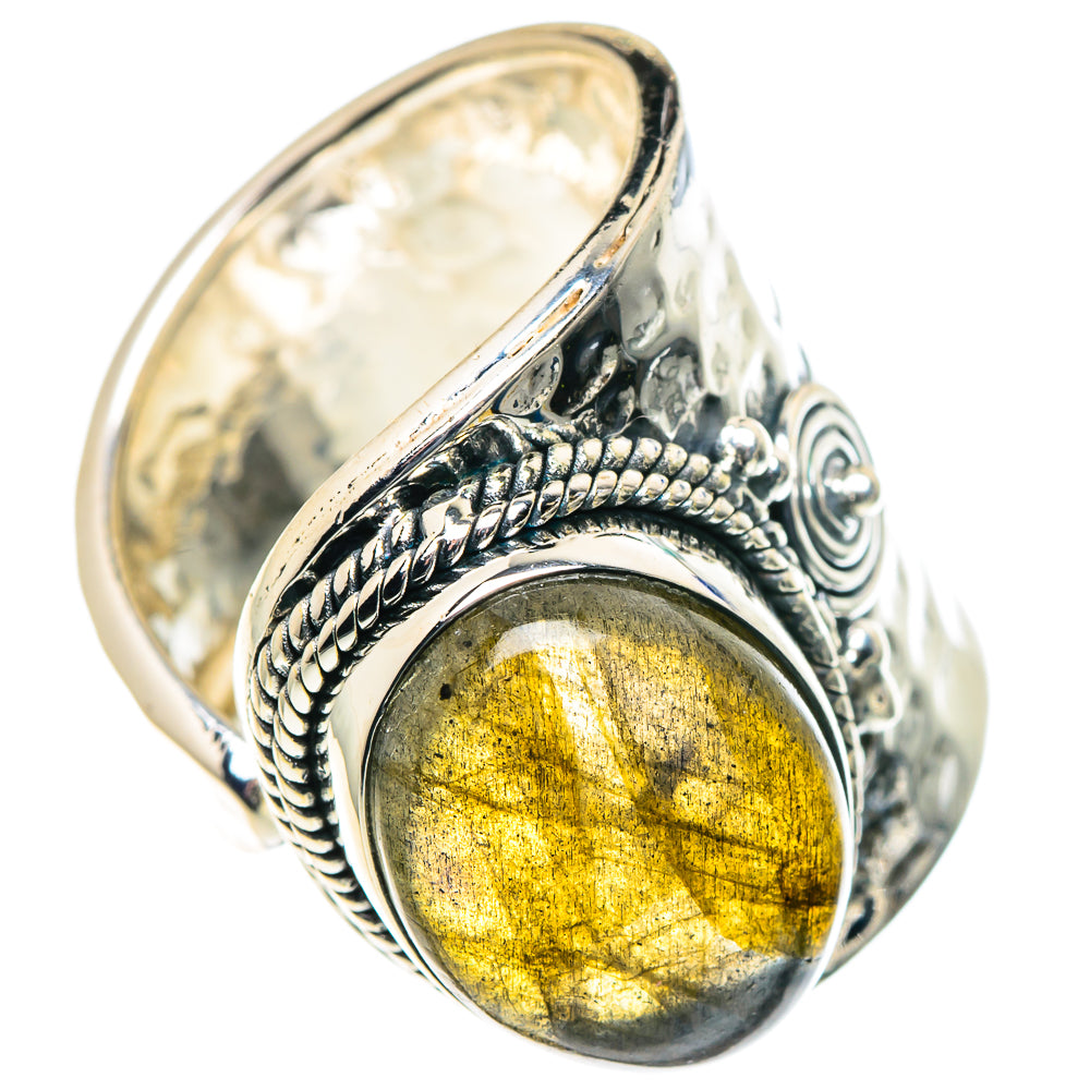 Labradorite Rings handcrafted by Ana Silver Co - RING93903
