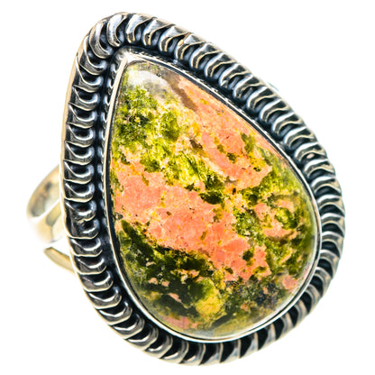 Unakite Rings handcrafted by Ana Silver Co - RING93917 - Photo 2