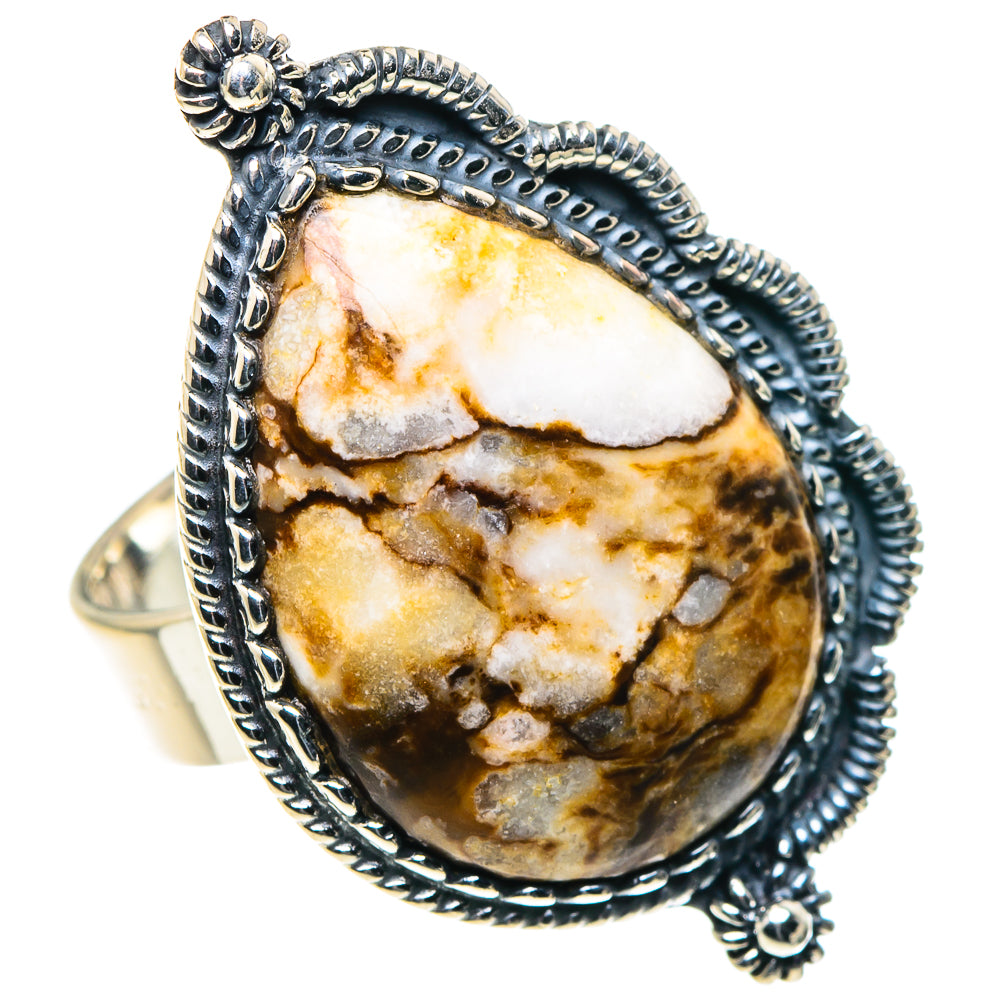 Peanut Wood Jasper Rings handcrafted by Ana Silver Co - RING93918