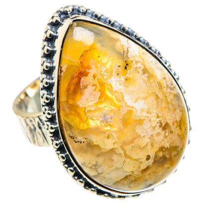 Plume Agate Rings handcrafted by Ana Silver Co - RING93924