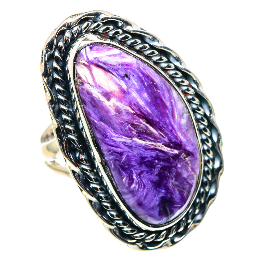 Charoite Rings handcrafted by Ana Silver Co - RING93929