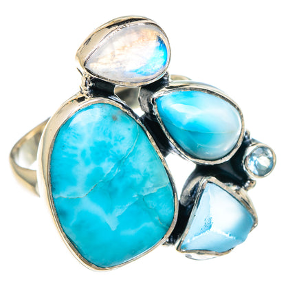 Larimar Rings handcrafted by Ana Silver Co - RING93936