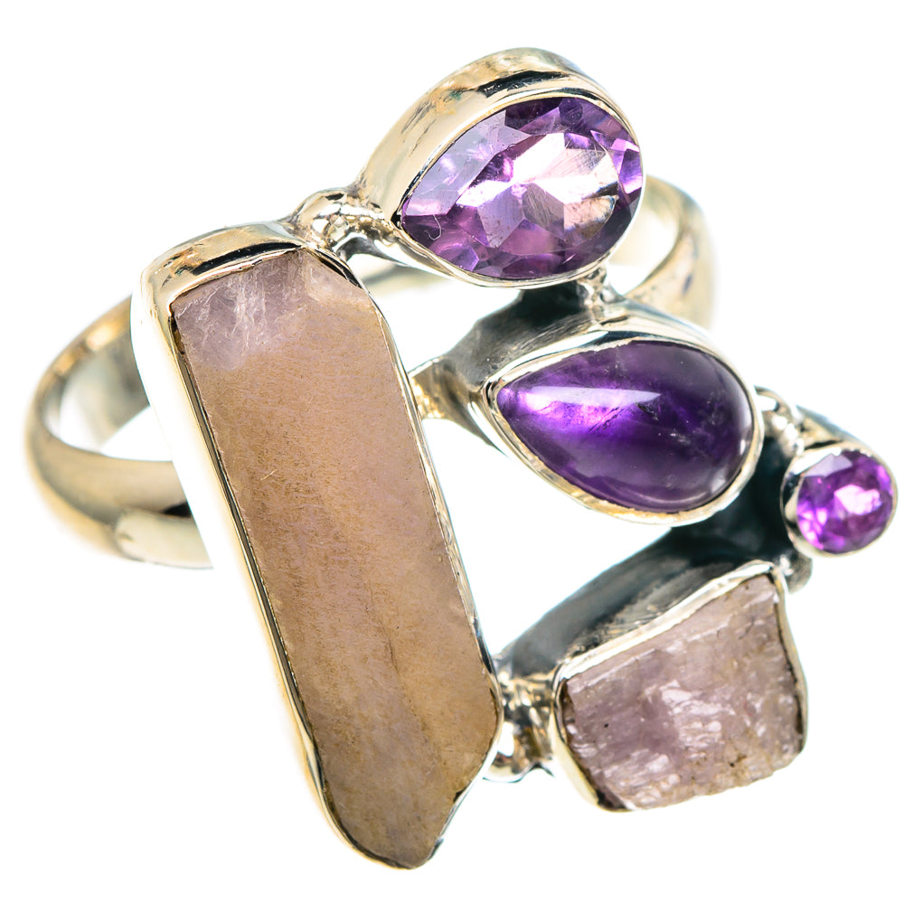 Rose Quartz Rings handcrafted by Ana Silver Co - RING93948