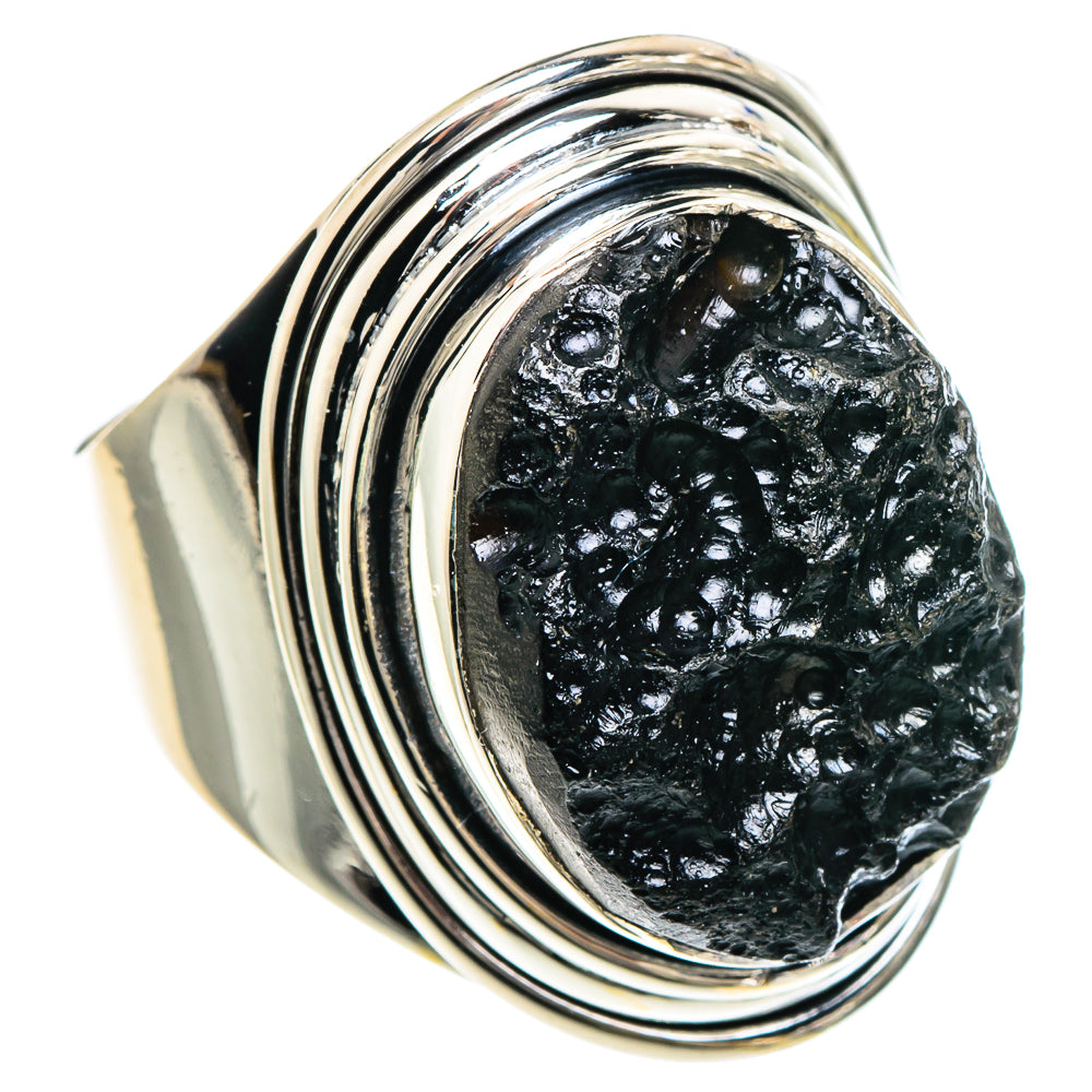 Tektite Rings handcrafted by Ana Silver Co - RING93951 - Photo 2