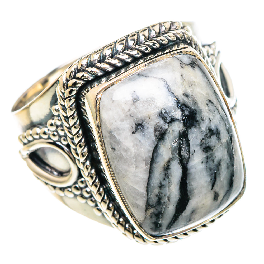 Pinolith Jasper Rings handcrafted by Ana Silver Co - RING93956 - Photo 2
