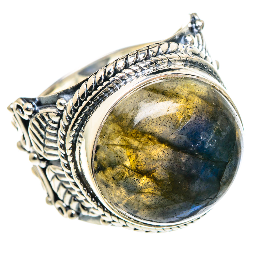 Labradorite Rings handcrafted by Ana Silver Co - RING93959