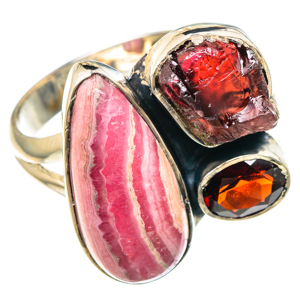 Rhodochrosite Rings handcrafted by Ana Silver Co - RING93969