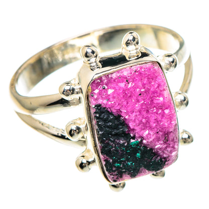 Cobalto Calcite Druzy Rings handcrafted by Ana Silver Co - RING93970