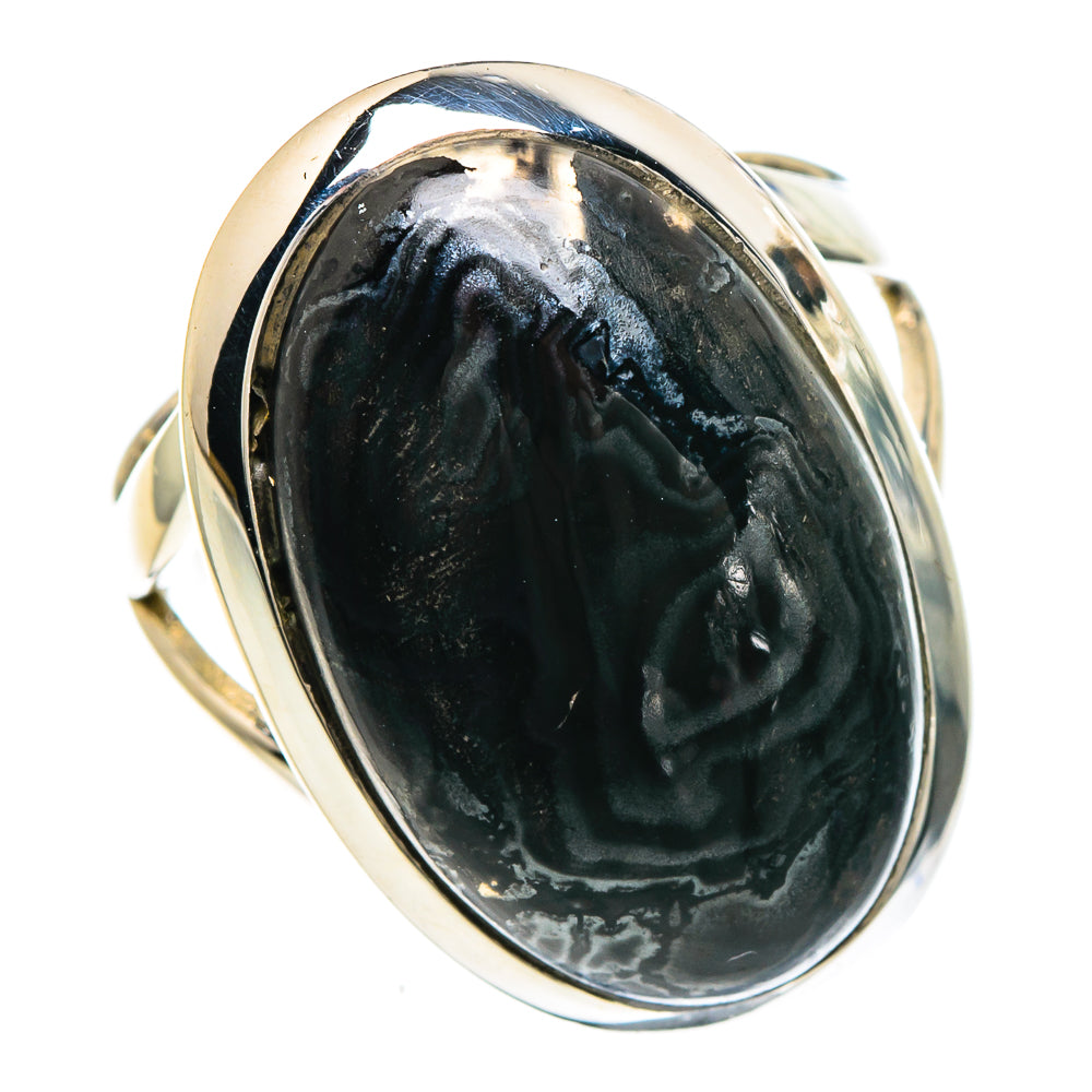 Psilomelane Rings handcrafted by Ana Silver Co - RING93975