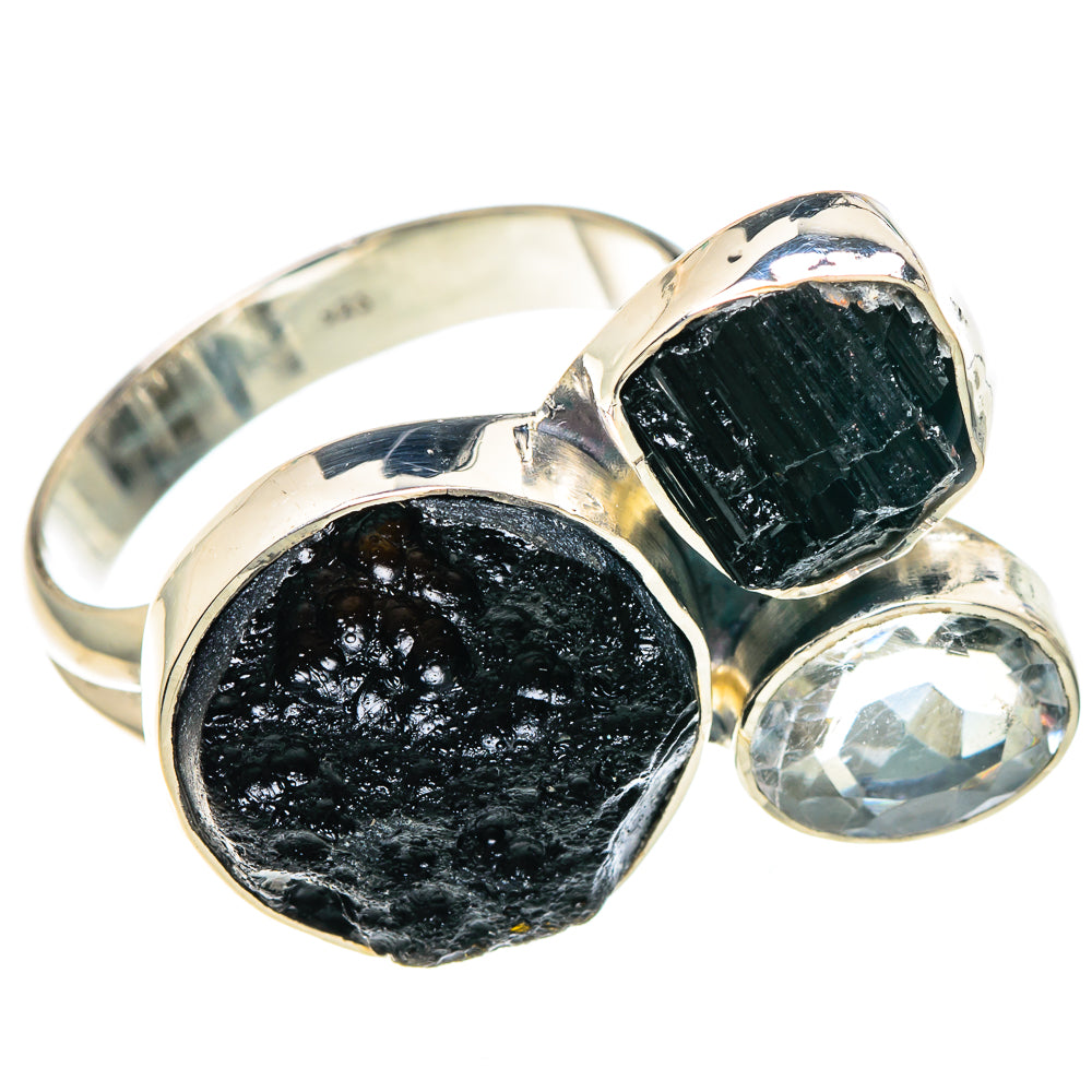 Tektite Rings handcrafted by Ana Silver Co - RING93976
