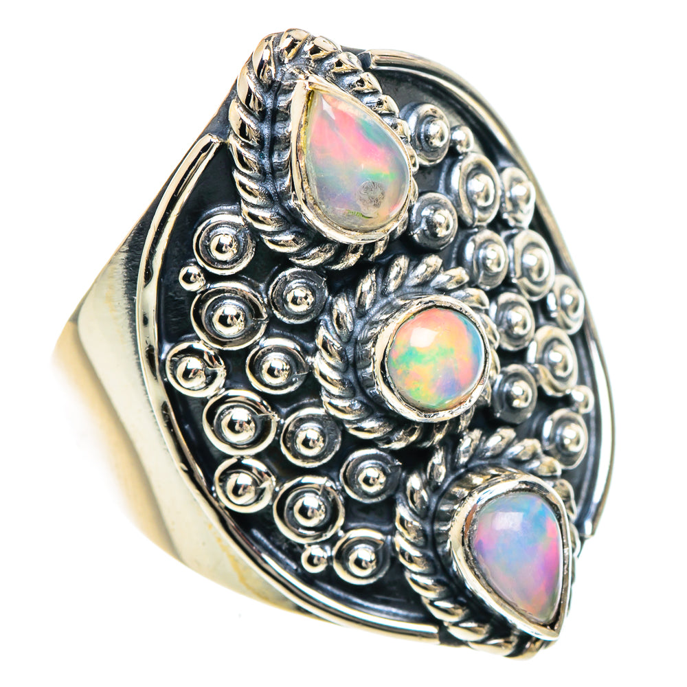 Ethiopian Opal Rings handcrafted by Ana Silver Co - RING93980