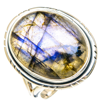 Labradorite Rings handcrafted by Ana Silver Co - RING93983