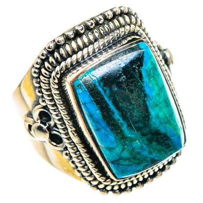 Chrysocolla Rings handcrafted by Ana Silver Co - RING93984