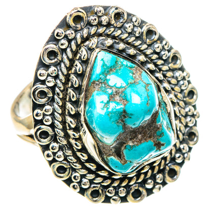Tibetan Turquoise Rings handcrafted by Ana Silver Co - RING93986