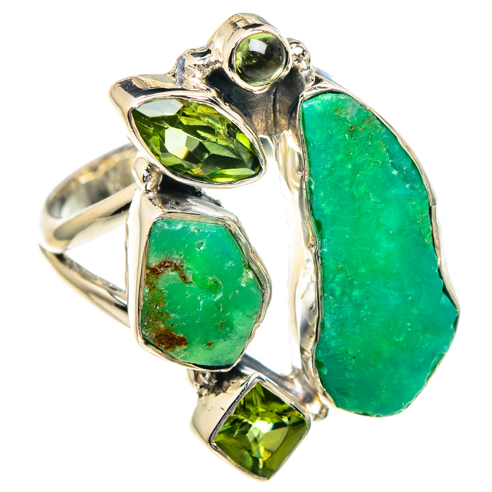 Chrysoprase Rings handcrafted by Ana Silver Co - RING93987