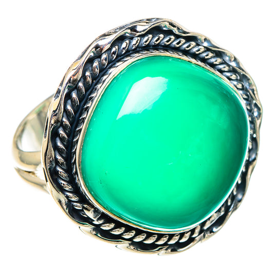 Green Onyx Rings handcrafted by Ana Silver Co - RING93988