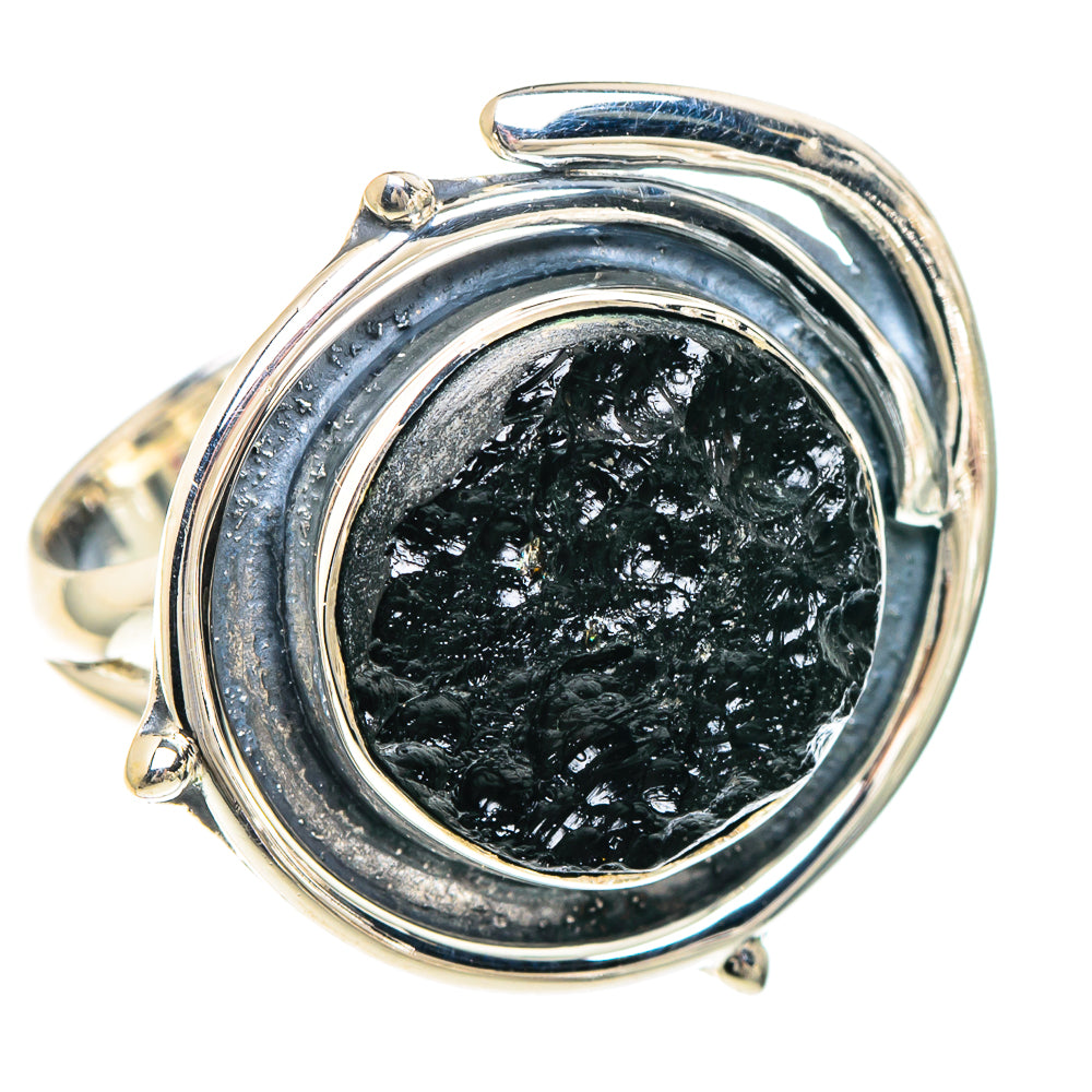 Tektite Rings handcrafted by Ana Silver Co - RING93999 - Photo 2