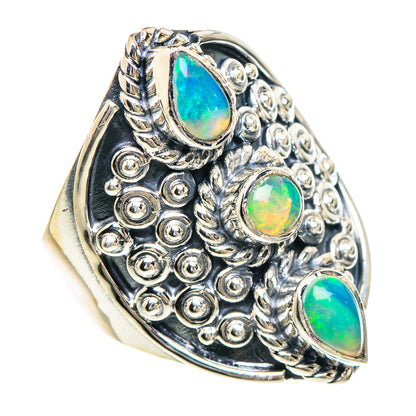 Ethiopian Opal Rings handcrafted by Ana Silver Co - RING94004