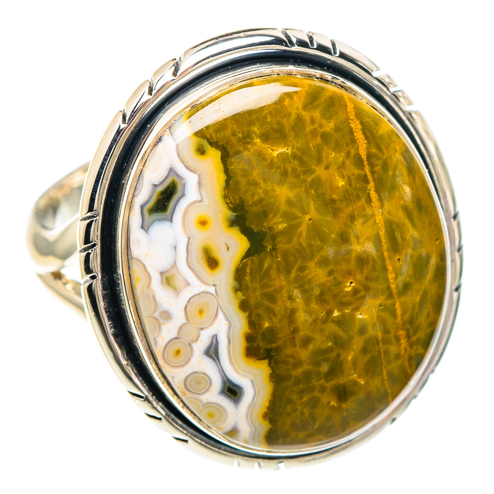 Ocean Jasper Rings handcrafted by Ana Silver Co - RING94025 - Photo 2