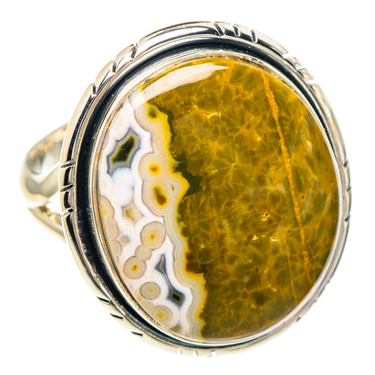 Ocean Jasper Rings handcrafted by Ana Silver Co - RING94025 - Photo 2