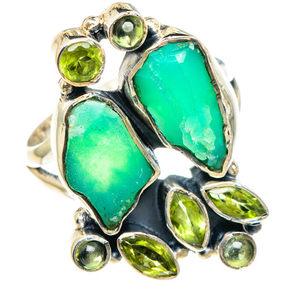 Chrysoprase Rings handcrafted by Ana Silver Co - RING94026