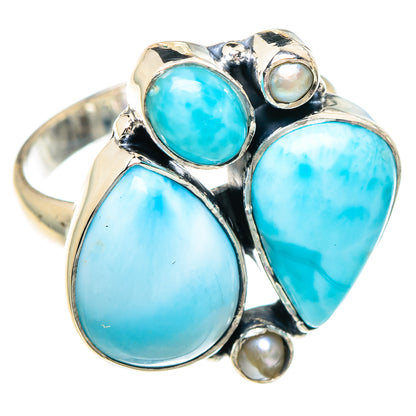 Larimar Rings handcrafted by Ana Silver Co - RING94034
