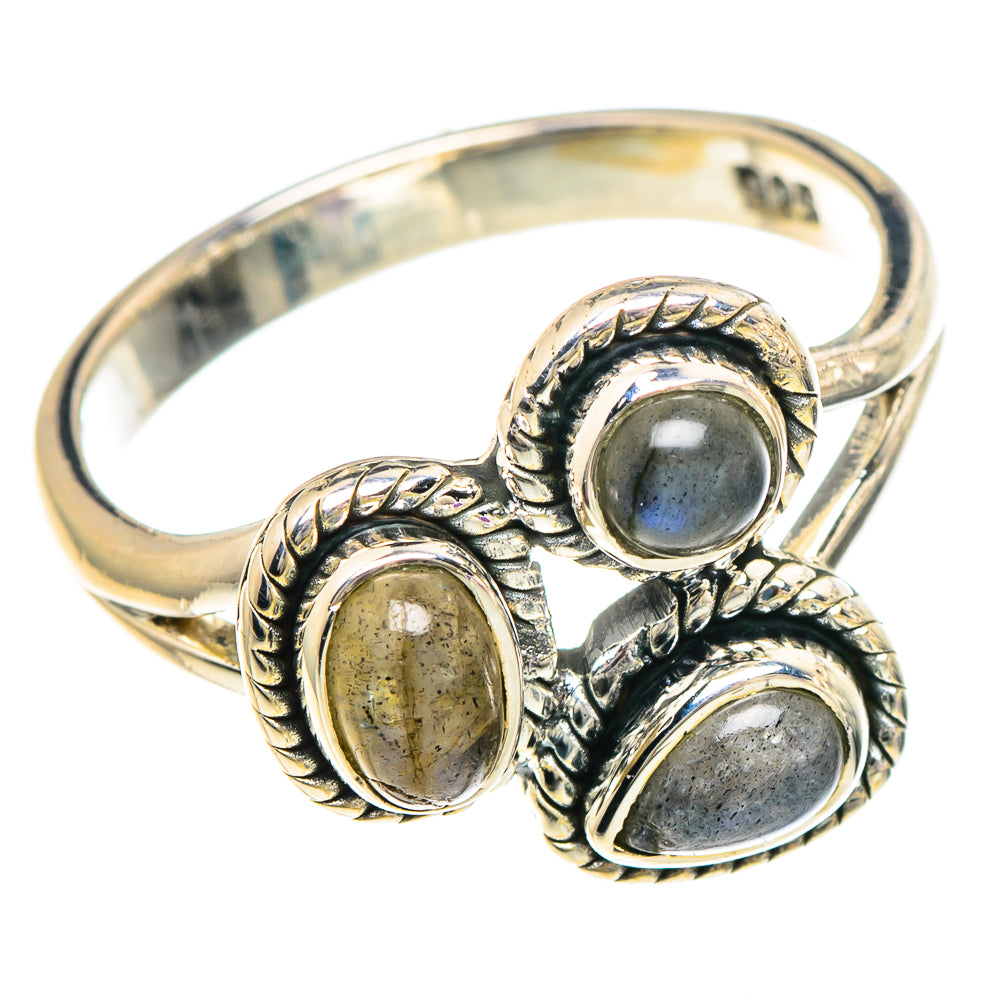 Labradorite Rings handcrafted by Ana Silver Co - RING94043