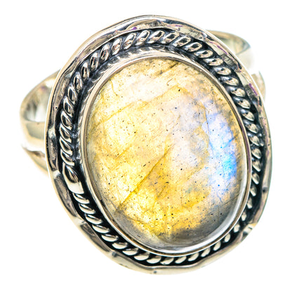 Labradorite Rings handcrafted by Ana Silver Co - RING94044
