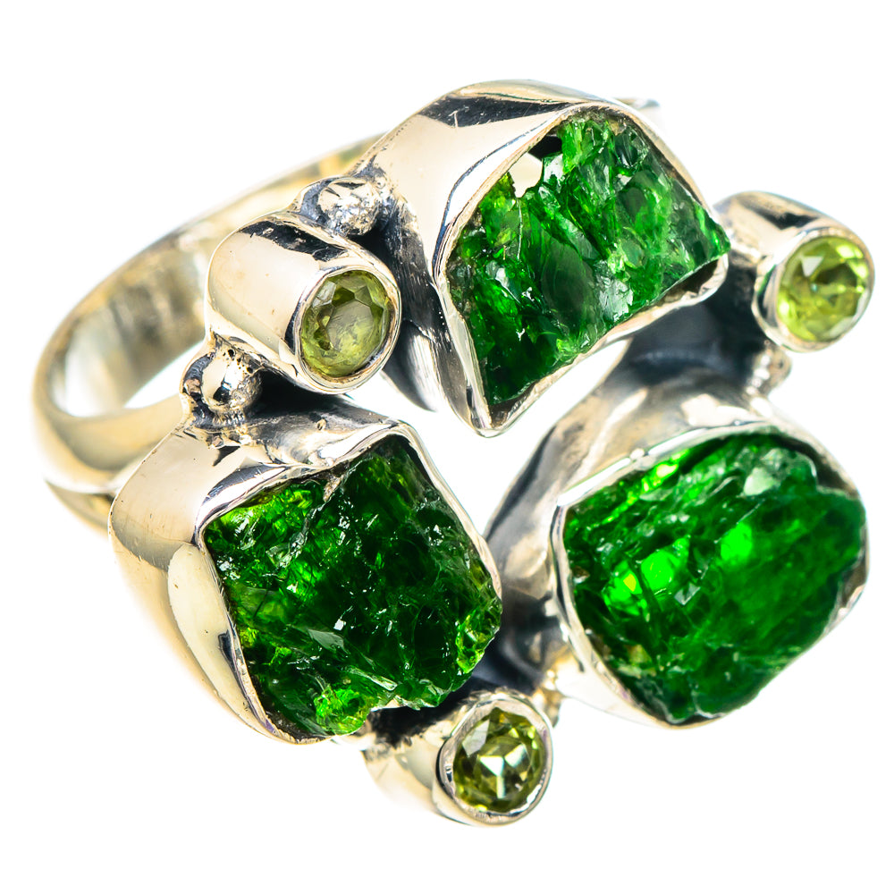 Chrome Diopside Rings handcrafted by Ana Silver Co - RING94047