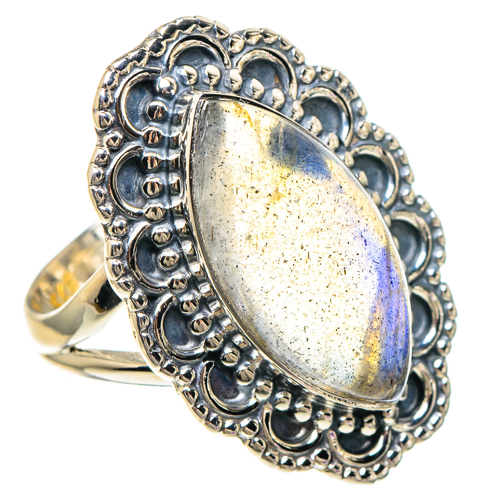 Labradorite Rings handcrafted by Ana Silver Co - RING94058 - Photo 2