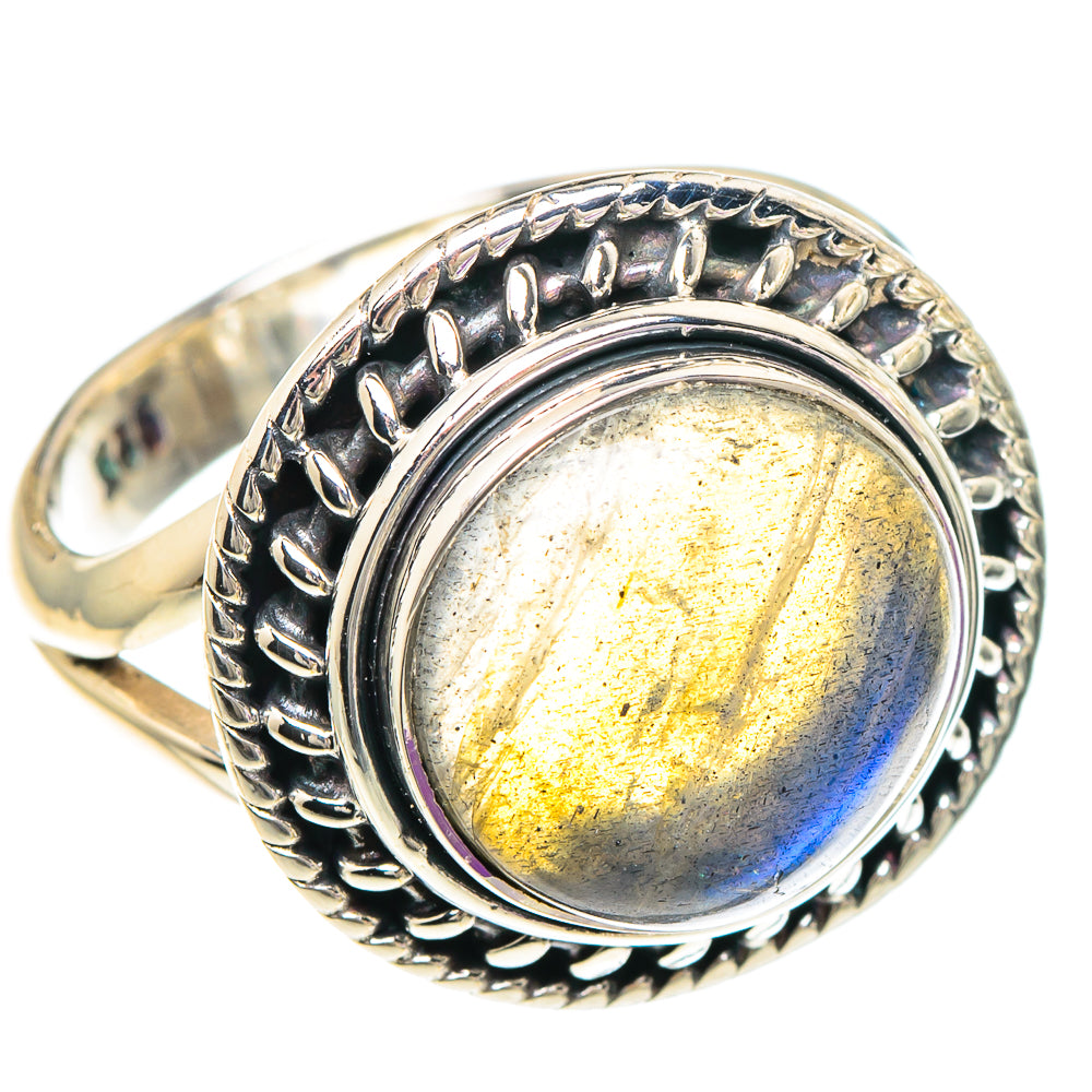 Labradorite Rings handcrafted by Ana Silver Co - RING94059
